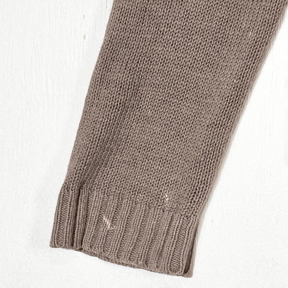 Banana Republic Heritage V-Neck Sweater Mens M Taupe Linen Blend Quiet Luxury - Picture 5 of 9